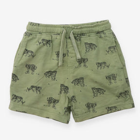 Jogger Short green with Tigers and strings