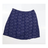 Skirt Navy Coastal Print Viscose
