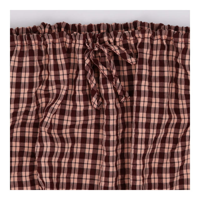 Pink And Brown Check Naples Midi Skirt