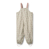 Slightly Green Flowers Charlo Rainwear Overalls