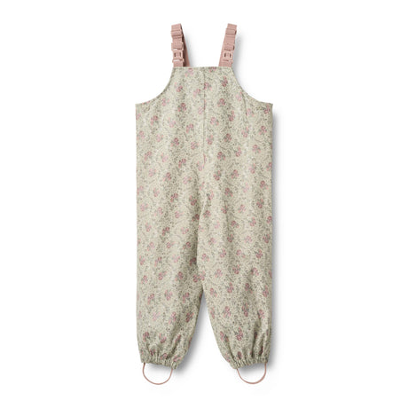 Slightly Green Flowers Charlo Rainwear Overalls