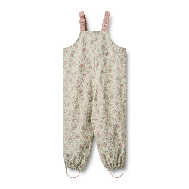 Slightly Green Flowers Charlo Rainwear Overalls