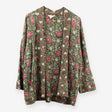 Floral Organic Cotton Longline Open Cardigan