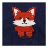 Jersey Dungaree Navy Fox Pocket