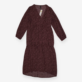 Midi Dress Florence Pink and Purple Ditsy Print