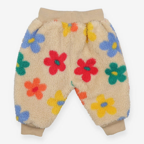 Fleece Trouser Light Brown with Flowers