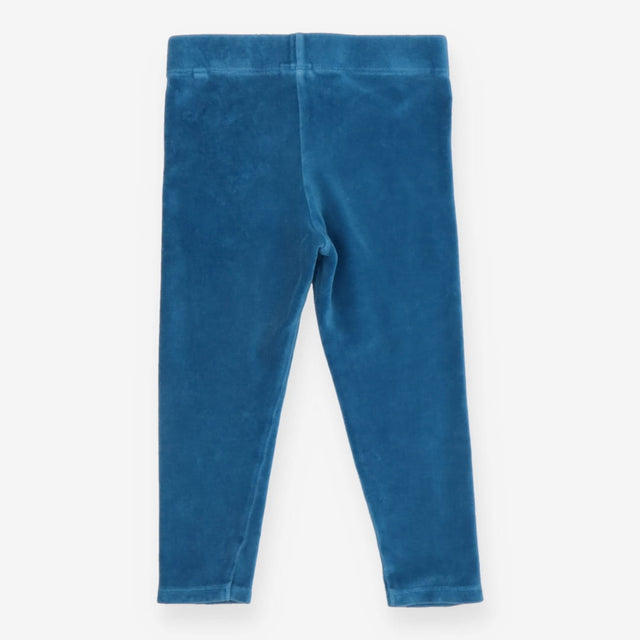 Blue Velour Leggings