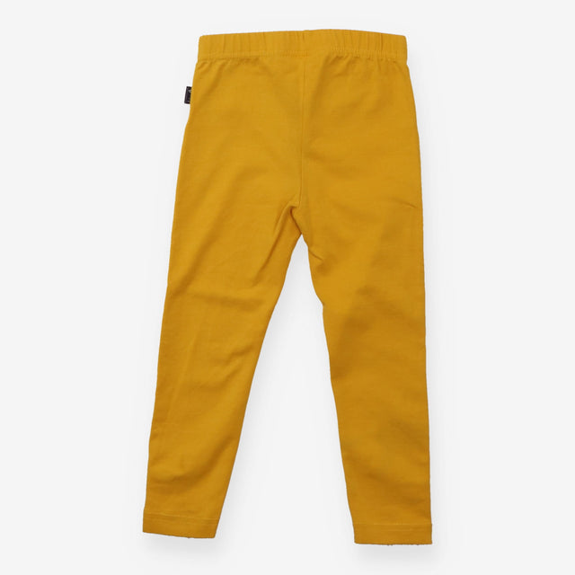 Leggings Mustard with Flower Buttons