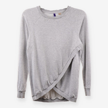 Grey Crossover Maternity Nursing Jumper