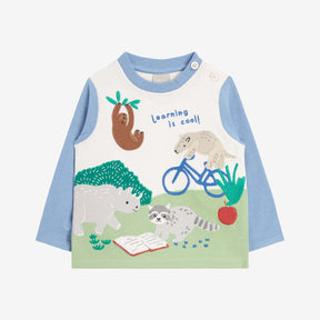 Baby Learning Is Cool Applique Top
