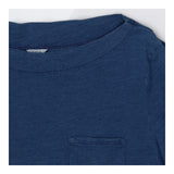 Blue Slub T‑Shirt Dress  Soft Textured Casual Styl
