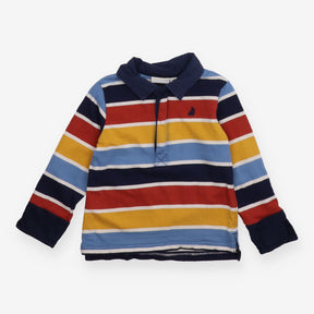 Polo shirt long sleeve stripe