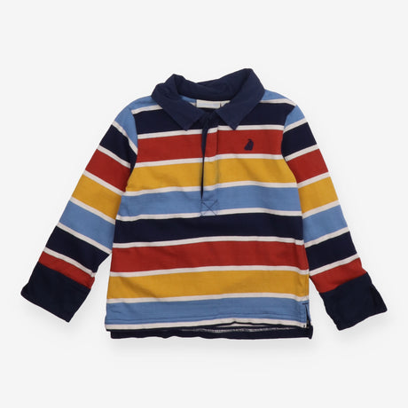 Polo shirt long sleeve stripe