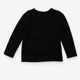 Long sleeve basic black t-shirt