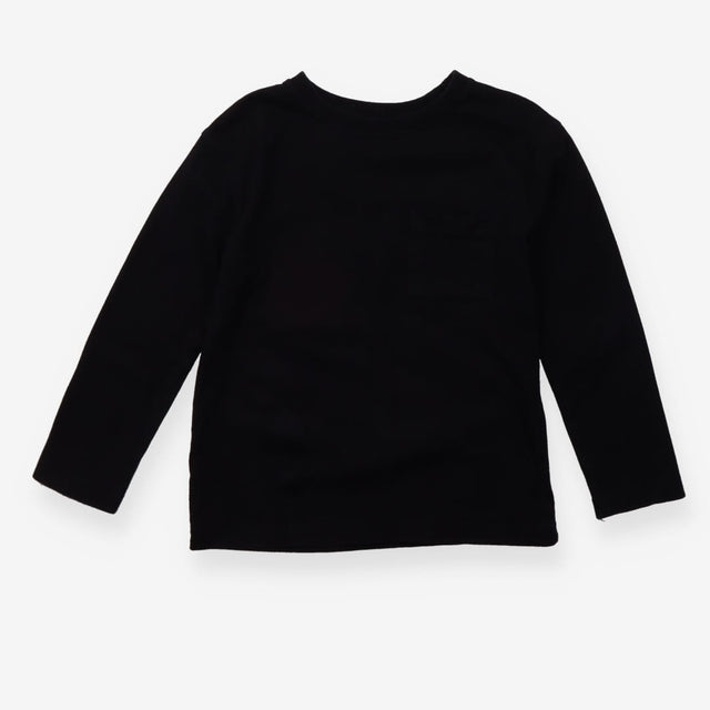 Long sleeve basic black t-shirt