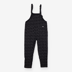 Lila Black Triangle Print Organic Dungarees