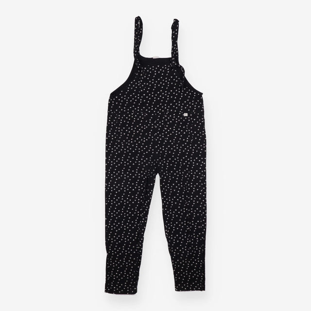 Lila Black Triangle Print Organic Dungarees