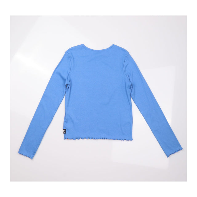 Blue Ribbed Sunset Long Sleeve