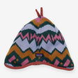 Reversible Beanie lightning stripe pink fleece
