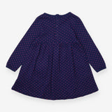 Navy Polka Dot Dress