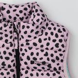 Gilet purple animal print