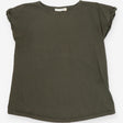 Khaki Green Short Sleeve Cotton Maternity T Shirt