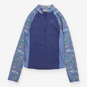 Blue Sea Creatures Rash Vest