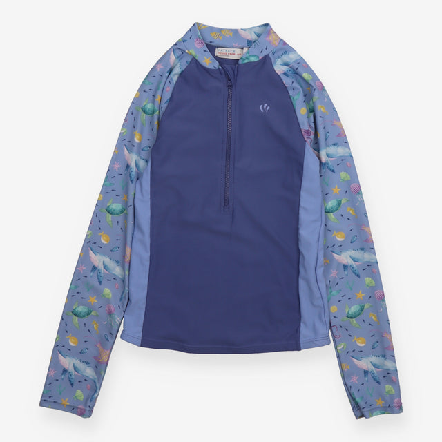 Blue Sea Creatures Rash Vest