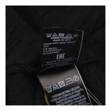 Black Crinkle Textured Modal Stretch V Neck Button