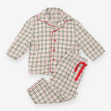 Green and White Tartan Pyjamas 