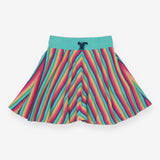 Skirt stripes green waist band