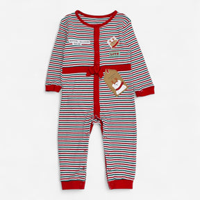 Sleepsuit Striped Christmas Special Delivery