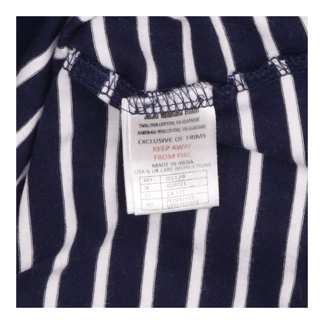 Maternity Skirt Navy White Stripe Over Bump