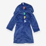 Dressing gown blue scales dino withs spikes