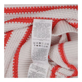 Orange & Cream Textured Knit Sweater – 100% Organi