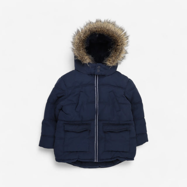 Navy Padded parka coat 