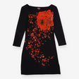 Phase Eight Black Red Orange Floral Placement Jers
