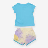 Nike Outfit shortie blue paint splatter