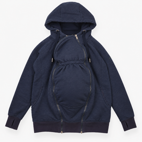 Navy 2-in-1 Maternity and Babywearing Zip Hoodie