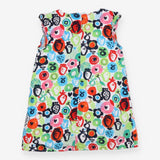 Dress sleeveless multicoloured abstract fruit 