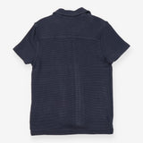 Charcoal Ribbed Button Shirt
