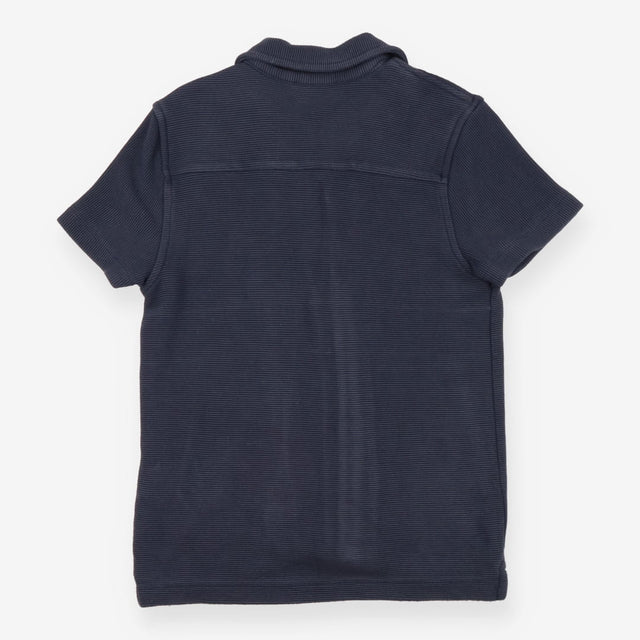 Charcoal Ribbed Button Shirt