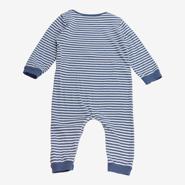Blue Stripe Red Nose Sleepsuit