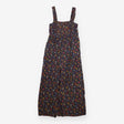  Dark Floral Smocked Quilted Wide 