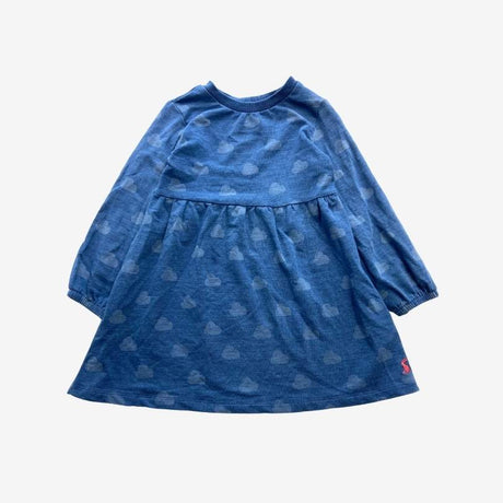 Blue Cloud Jersey Dress