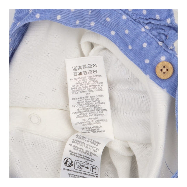 Blue Polka Dot Hedgehog Dungarees + Long Sleeve
