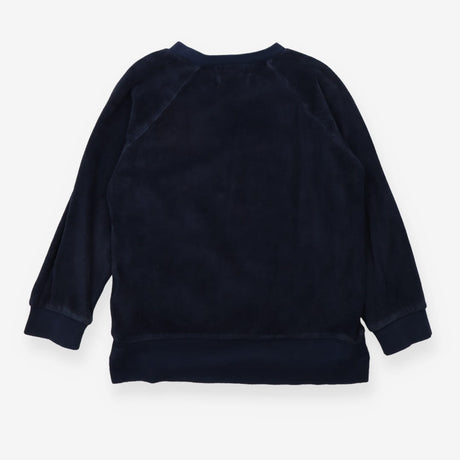 Sweatshirt navy blue velour