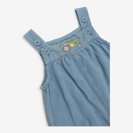 Cord Shortie Dungaree Applique Tractor