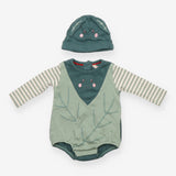 Cabbage Bodysuit and Hat