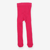 Tights knit hot pink ribbed